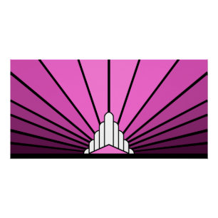 Póster Cor-de-rosa-sol