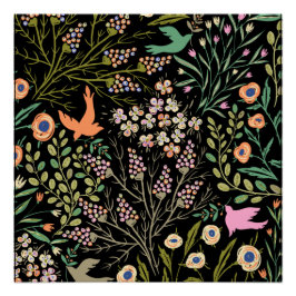 Póster Cor De Verão Floral E Sem Glamor