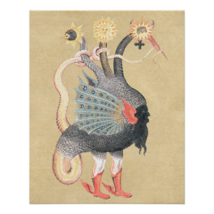 Póster Cor do dragão da alquimia