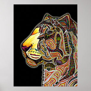 Póster Cor do tigre