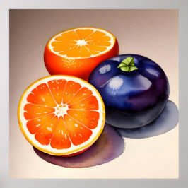 Poster Cor do Vazio Laranja