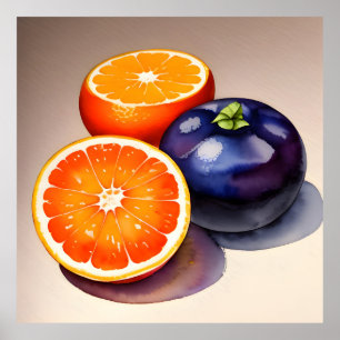 Poster Cor do Vazio Laranja