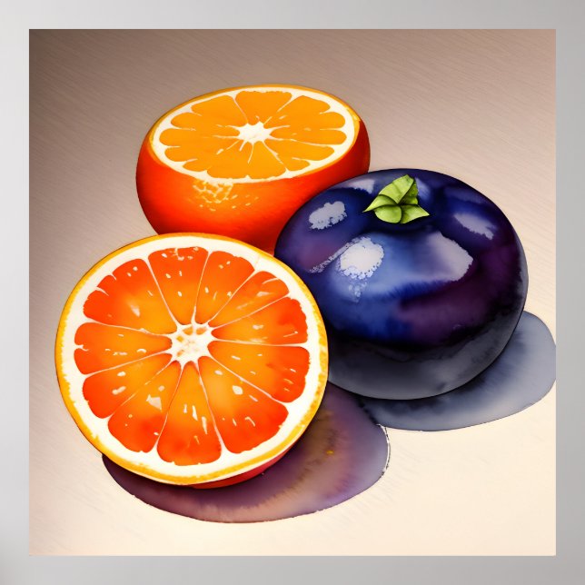 Poster Cor do Vazio Laranja (Frente)