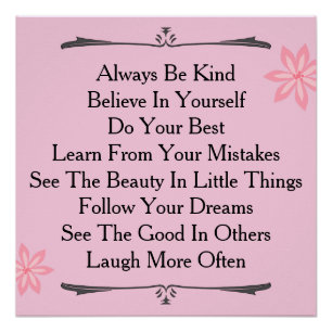 Póster Cor inspirador inspirada do costume das citações