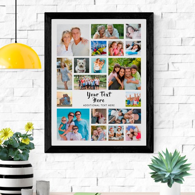 Poster Cor Personalizada da Colagem de Fotos Moderna 19 (Criador carregado)