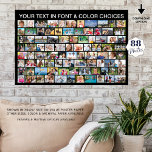 Poster Cor Personalizada de Colagem de Fotos Simples 88<br><div class="desc">Crie seu impressão de poster de colagem de fotos com este modelo de fácil carregamento para 88 fotos em várias formas de quadrados e retângulos para acomodar uma variedade de assuntos de fotos. Escolha sua cor de fundo em EDIT (mostrada em preto). Mostrar memórias fotográficas é uma forma excelente de...</div>