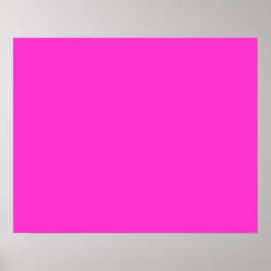 Poster Cor Rosa Quente Cintilante Personaliza-A!