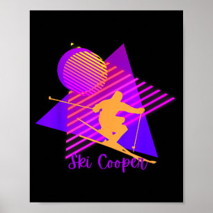 Poster Cor roxo Colorado esquiando ski cooper leadville c