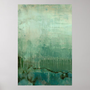 Póster Cor Verde Contemporânea