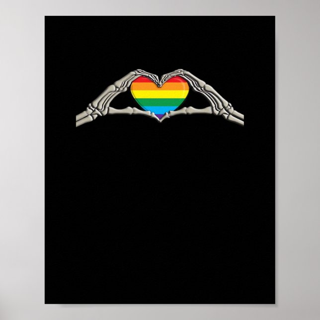 Poster Coração Ativo Mãos Ósseas (Frente)