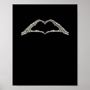 Poster Coração Ativo Mãos Ósseas