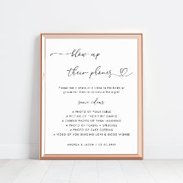 Poster Coração Aumenta O Sinal De Casamento Dos Telefones