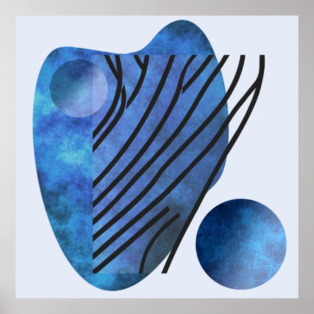 Poster Coração Azul (Frente)