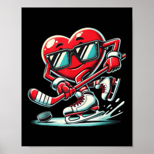 Poster Coração Bonito Jogando Dias de os namorados De Hóq