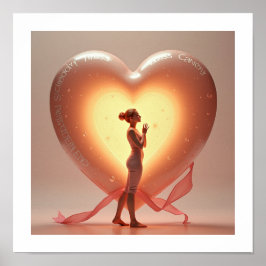 Poster Coração brilhante