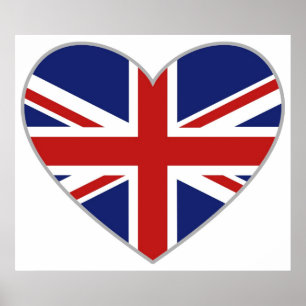 Poster Coração britânico