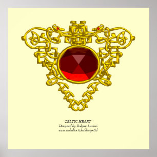 POSTER CORAÇÃO CELTICA
