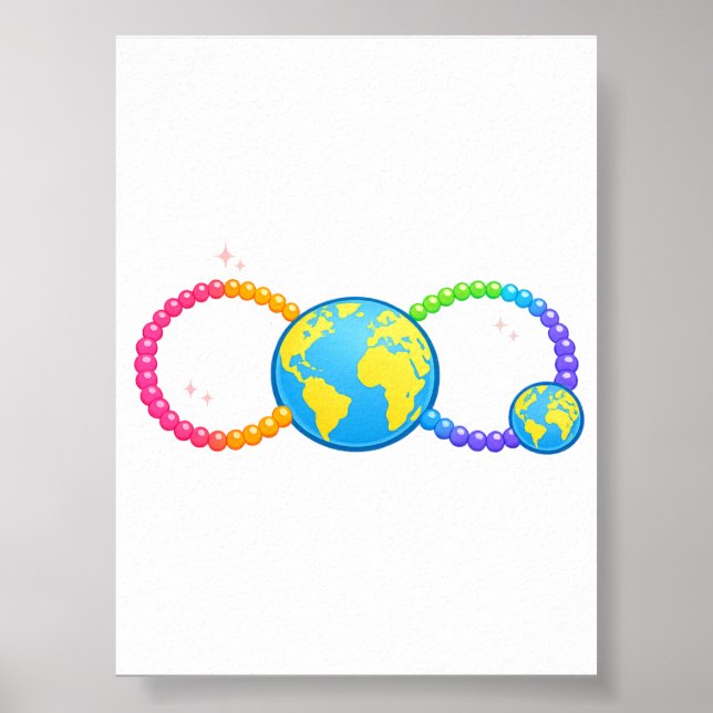 Poster Coração Cópia, Pulseira Cópia, na Nossa Era da Lua (Frente)
