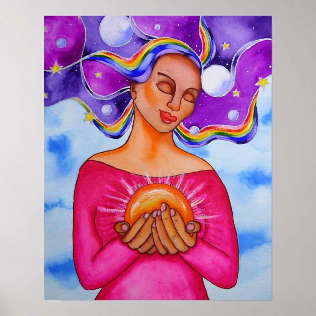 Póster Coração da cura (Frente)