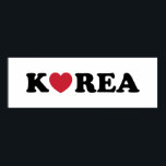 Poster Coração de Amor da Coreia<br><div class="desc">Korea Love Heart Globe Trotters se especializa em imagens idiossincráticas de todo o mundo. Aqui você encontrará Cartões de Saudação,  Cartões Postais,  Posters,  Mouséads e muito mais.</div>