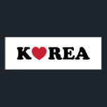 Poster Coração de Amor da Coreia<br><div class="desc">Korea Love Heart Globe Trotters se especializa em imagens idiossincráticas de todo o mundo. Aqui você encontrará Cartões de Saudação,  Cartões Postais,  Posters,  Mouséads e muito mais.</div>