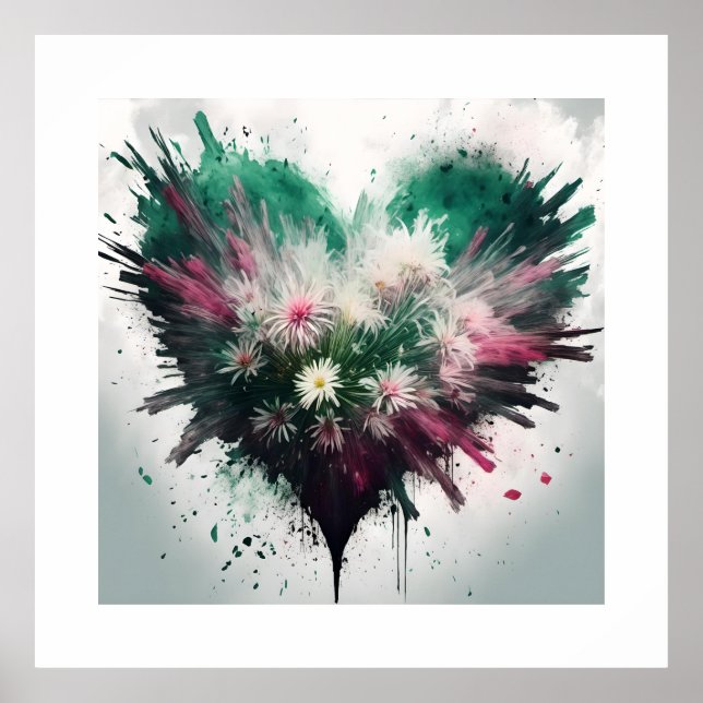 Poster Coração de Blossoms (Frente)