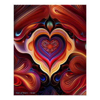 Póster Coração de Corações - Desejo