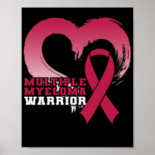 Poster Coração de Sensibilização do Guerreiro de Múl
