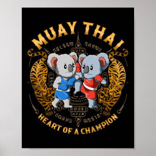 Poster Coração de um Campeão - Kickboxing e Muay Thai Koa