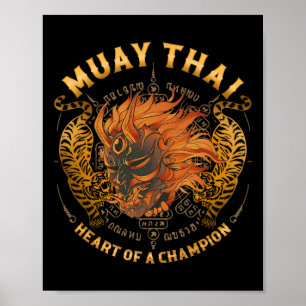 Poster Coração de um Campeão - Kickboxing e Muay Thai Oni