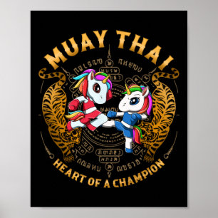 Poster Coração De Um Campeão - Kickboxing E Muay Thai Uni