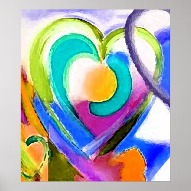 Poster Coração digital (Frente)