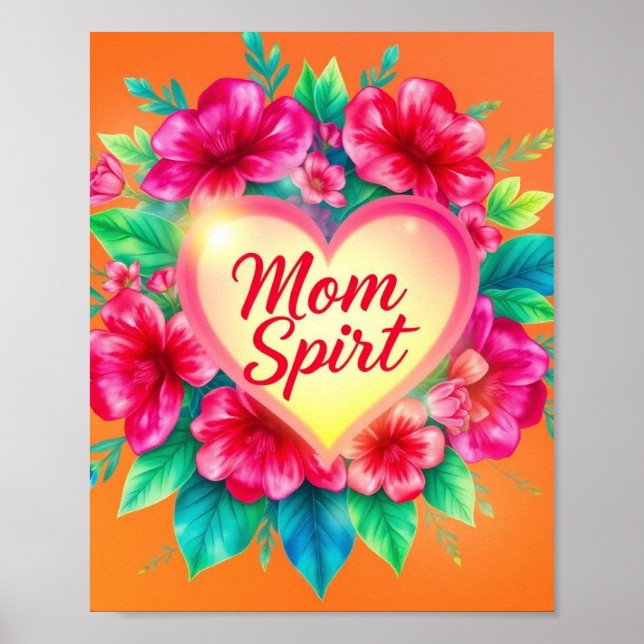 Poster Coração do Espírito da Mãe (Frente)