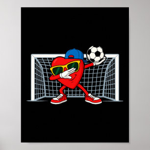 Poster Coração do Futebol Goleiro Amante do Futebol Menin