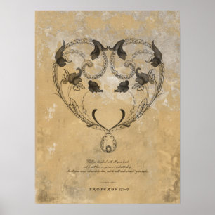 POSTER CORAÇÃO DO SÉCULO XVI COM SCRIPTURA