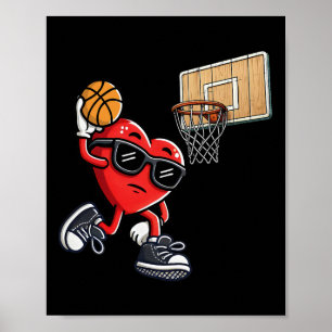 Poster Coração Fofo Brincando Sketll Dia dos Namorados Sk