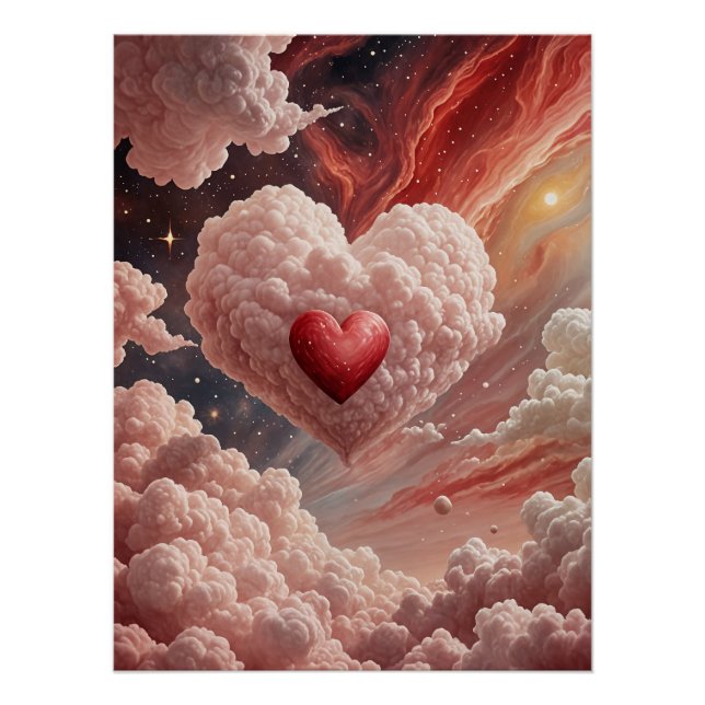 Póster Coração Galáctico (Frente)