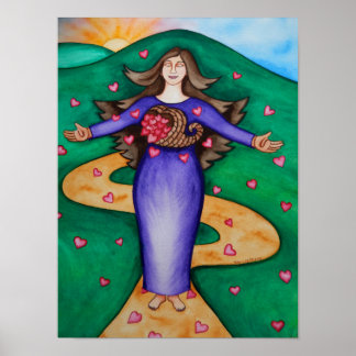 Póster Coração Grateful