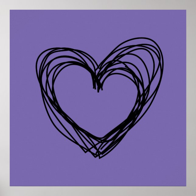 Poster coração negro 1 (Frente)