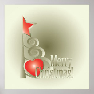 Poster Coração para o Natal