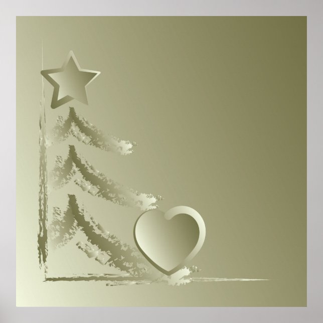 Poster Coração para o Natal (Frente)