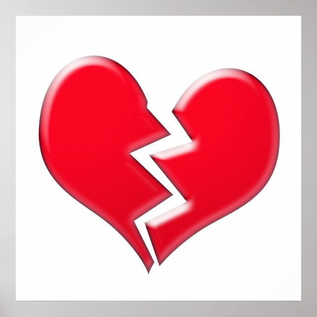 Poster Coração quebrado (Frente)