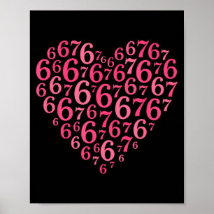 Poster Coração Rosa Dia dos Namorados 6 7 Coração de Amor