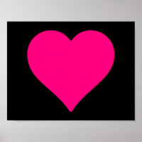 Coração Rosa Grande