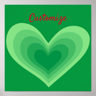 Poster Coração Verde Sage Thunder_Cove 