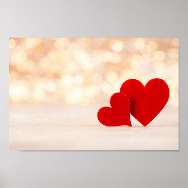 Poster Coração vermelho. (Frente)
