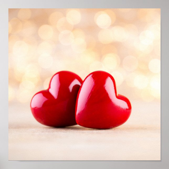 Poster Coração vermelho. (Frente)
