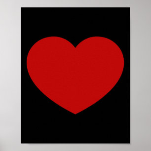 Poster Coração Vermelho É O Símbolo Do Amor Pelo Dia de o