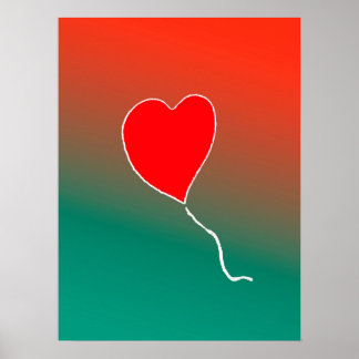 Poster Coração voadora