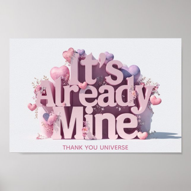 Poster *~* Corações Ap85 Lei de Manifestação de Atração (Frente)